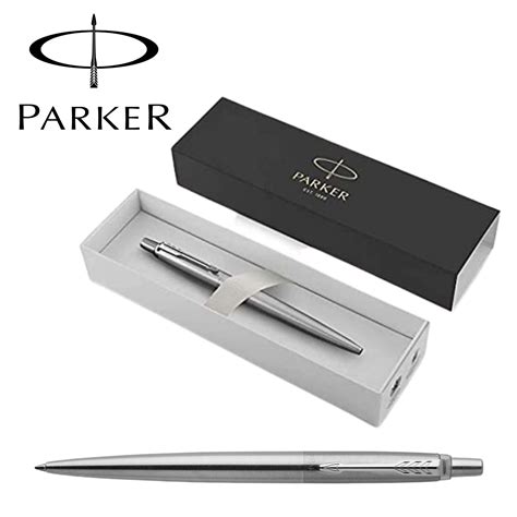 parker jotter stainless steel chrome trim ballpoint pen gift boxed|parker jotter ballpoint pen price.